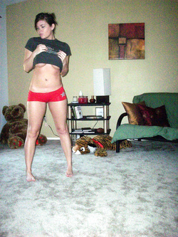 Cheerleader americana esibizionista