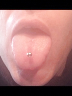Il mio pircing sulla  lingua...