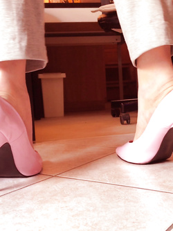 Pink shoes