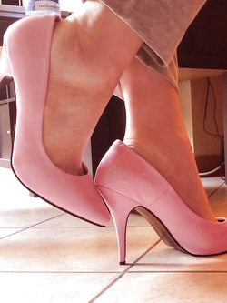 Pink shoes