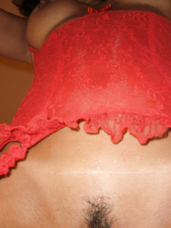 woman in red