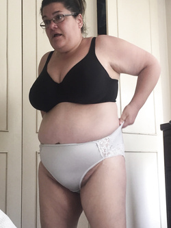 BBW Wife Sal Takes Her Panties Off For You