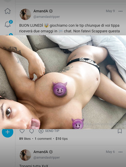 Amanda spogliarellista tettona Milano