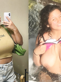 Fidanzata latina sgualdrina con grandi tette