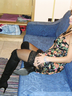 casalinghe mogli in collant per casa