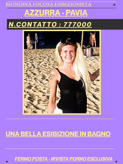 azzurra - estetista esibizionista di pavia