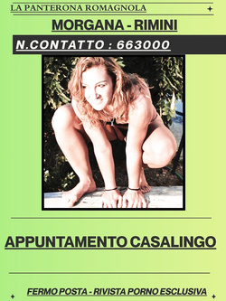 morgana - la panterona di rimini esibizionista