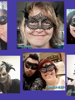 donne in maschera e non - situazioni reali -scambismo
