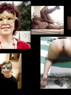 donne in maschera e non - situazioni reali -scambismo