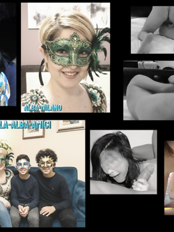 donne in maschera e non - situazioni reali -scambismo