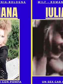 iulia - super milf  di bologna prosperosa e esibizionista