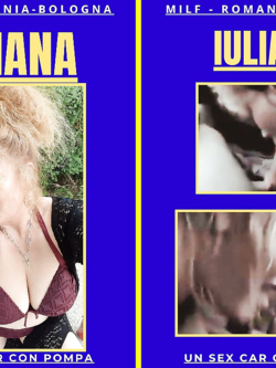 iulia - super milf  di bologna prosperosa e esibizionista